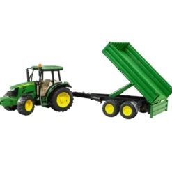Bruder John Deere 5115M Traktor med Släpkärra 02108
