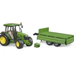 Bruder John Deere 5115M Traktor med Släpkärra 02108