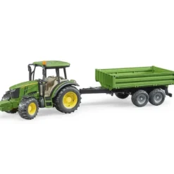 Bruder John Deere 5115M Traktor med Släpkärra 02108