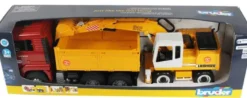 Bruder Lastbil MAN TGA med Liebherr Grävmaskin 02751