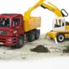Bruder Liebherr Grävmaskin med hjul 02426