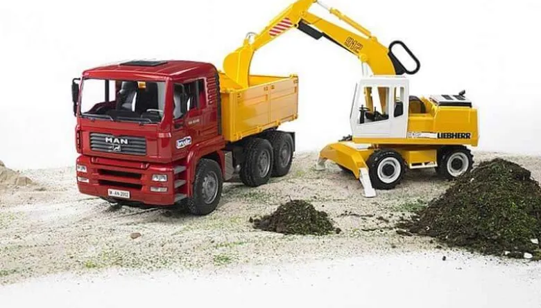 Bruder Liebherr Grävmaskin med hjul 02426