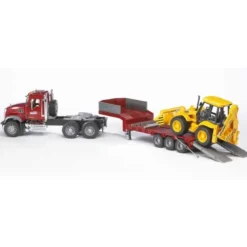 Bruder MACK Granite Låglastare med JCB 4CX lastare 02813