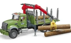 Bruder MACK Timmerbil med stockar 02824