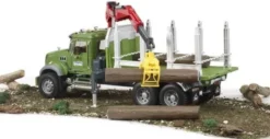 Bruder MACK Timmerbil med stockar 02824