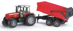 Bruder Massey Ferguson 7480 traktor med Vagn 02045