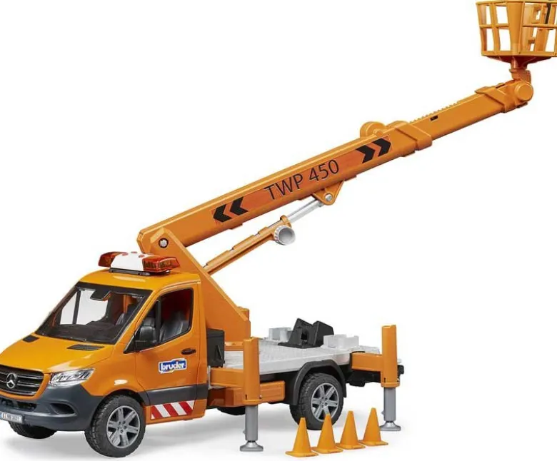 Bruder Mercedes Benz Sprinter Kranbil med arbetskorg 02679