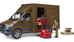 Bruder Mercedes Sprinter UPS med förare och tillbehör 02678