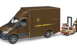 Bruder Mercedes Sprinter UPS med förare och tillbehör 02678