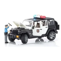 Bruder Polisbil Jeep Wrangler med Polis 02526