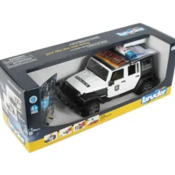 Bruder Polisbil Jeep Wrangler med Polis 02526