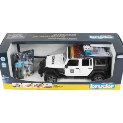 Bruder Polisbil Jeep Wrangler med Polis 02526