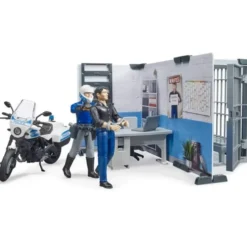 Bruder polisstation med motorcykel och figurer 62732