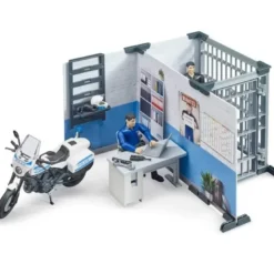 Bruder polisstation med motorcykel och figurer 62732