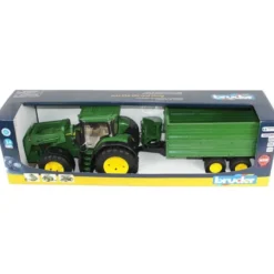 Bruder Traktor John Deere 7R 350 med släp 03155