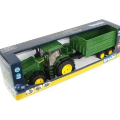 Bruder Traktor John Deere 7R 350 med släp 03155