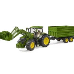 Bruder Traktor John Deere 7R 350 med släp 03155