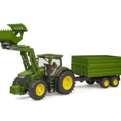 Bruder Traktor John Deere 7R 350 med släp 03155