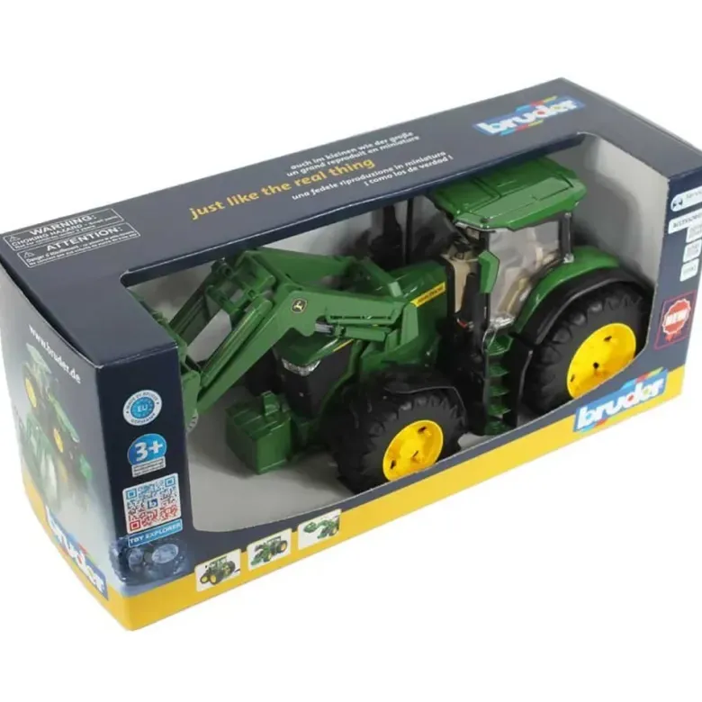 Bruder Traktor John Deere 7R 350 med frontlastare skopa 03151