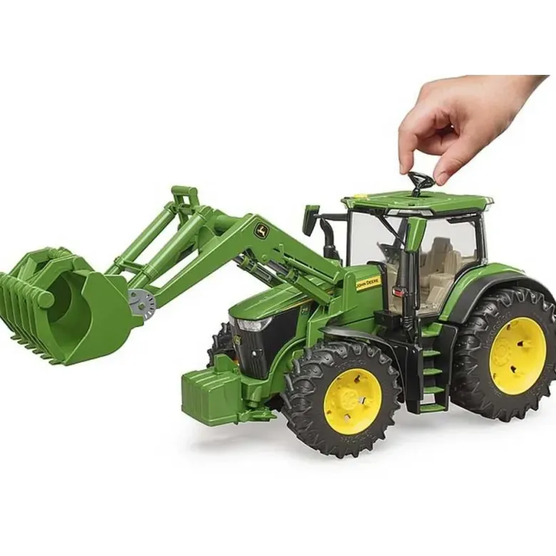 Bruder Traktor John Deere 7R 350 med frontlastare skopa 03151