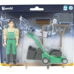 Bruder Trädgårdsmästare Figur med gräsklippare 62103