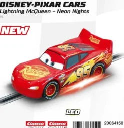 Carrera Go Bil Disney Pixar Cars - Lightning McQueen - Neon Nights LED-Ljus - 1:43