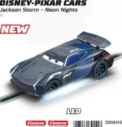 Carrera Go Bil Disney Pixar Cars - Jackson Storm - Neon Nights LED-Ljus - 1:43