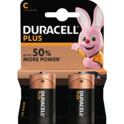 C/LR14 1,5 Volt Duracell Batterier Plus Power. 2 st.
