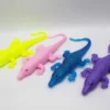 26 cm Krokodil klämdjur med vatten och pärlor