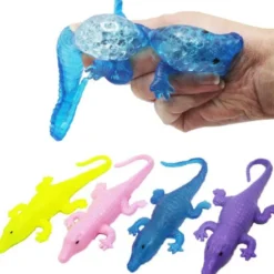 26 cm Krokodil klämdjur med vatten och pärlor