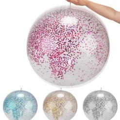 60 cm Stor Studsande Ballongboll Glitter