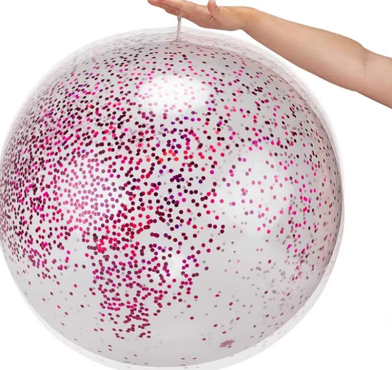 60 cm Stor Studsande Ballongboll Glitter