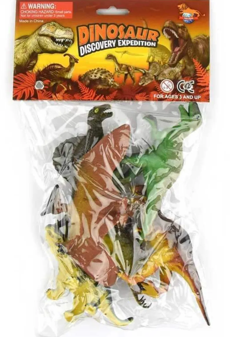 Dinosauriefigurer 6 st. 12 cm
