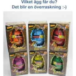 Dinosaurieägg växande dinosaurie 11 cm