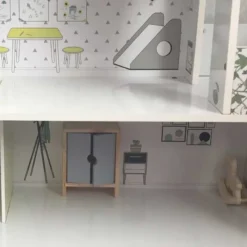 Dockhus Sophie med möbler 70 cm Woodi World Toy