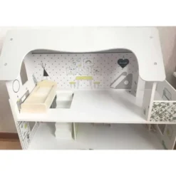 Dockhus Sophie med möbler 70 cm Woodi World Toy