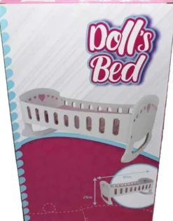 Dockvagga vit för dockor Woodi World Toy