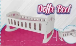 Dockvagga vit för dockor Woodi World Toy