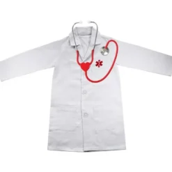 Doktorsrock med stetoskop till barn 3-7 år