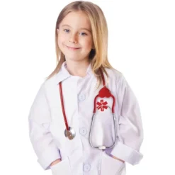 Doktorsrock med stetoskop till barn 3-7 år
