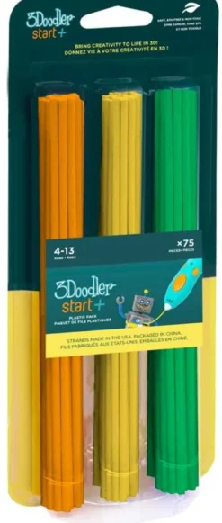 3doodler START Mix2 75-Pack (Orange, Gul, Grön)