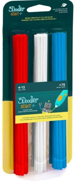3doodler START Mix1 75-Pack (Röd, Vit, Blå)