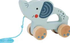 Dragleksak i trä elefant Tooky Toy