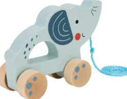 Dragleksak i trä elefant Tooky Toy