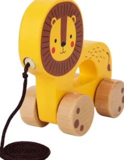 Dragleksak i trä lejon Tooky Toy