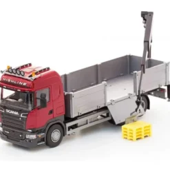 Emek Scania Highline R 730 Kranlastbil med Pallar Röd