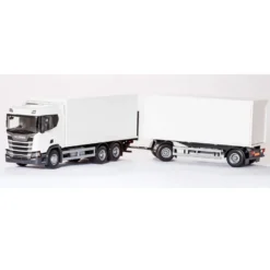 Emek Scania R 500 Next Generation Vit Varubil med Släp