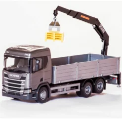 Emek Scania R 500 Next Generation Kranbil med Pallar Grå