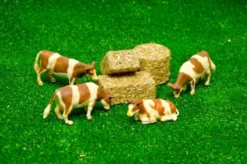 Ensilagebalar inplastade 4 st. leksak Kids Globe 1:32