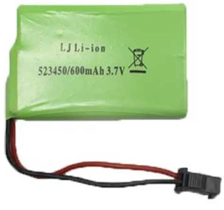 Extra batteri 3,7 volt 600 mAh till Radiostyrd Traktor Green Power och Polisbil Radiostyrda leksaker